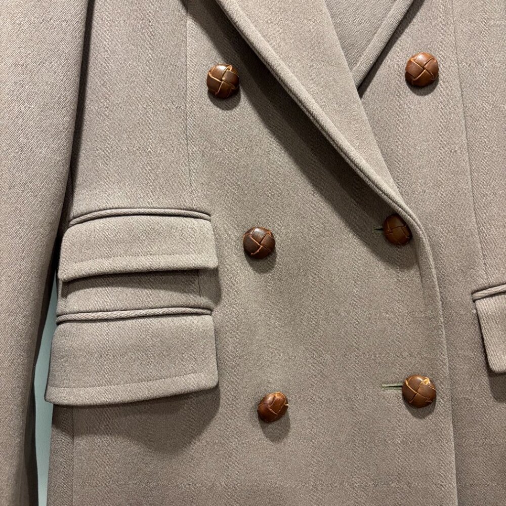 Ralph Lauren Double-Breasted 100% Wool Overcoat Size 6 - Picture 5 of 12